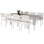 Prssebo Matgrupp (160x100) - Vit/Gr - 8 Stolar