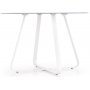 Raphael runt matbord 115 cm - Vit (Glas) / Metall