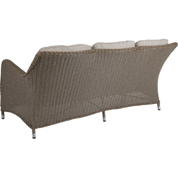 Svanö - Loungeset 4-teilig | Naturfarbenes Kunstrattan + Reinigungsspray für Gartenmöbel Svanö - Loungeset 4-teilig | Naturfarbenes Kunstrattan + Reinigungsspray für Gartenmöbel