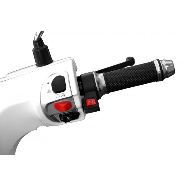 Elmoped 3000 W - Vit + Reflexsele Elmoped 3000 W - Vit + Reflexsele