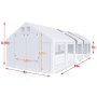 Partytelt i PVC - 4 x 24 m