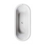 Gustavsberg 6316 frontlst badkar med ftter, Perfect White