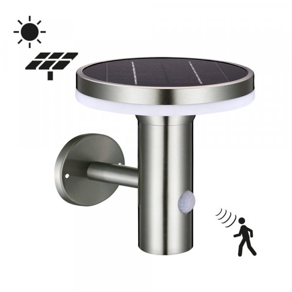 Solcellsdriven vgglampa med sensor