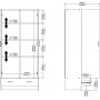 Space garderob vit 80 cm bred med 170,5 cm h�g