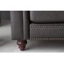 Soffa chesterfield 3-sits 219 cm - mörkbrun PU Soffa chesterfield 3-sits 219 cm - mörkbrun PU