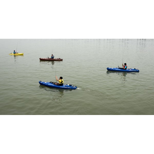 Motordriven Kajak - Röd + Låskätting Motordriven Kajak - Röd + Låskätting