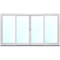 Fasadparti i Aluminium- 4-delat med skjutdörrar - 3-glas Fasadparti i Aluminium- 4-delat med skjutdörrar - 3-glas