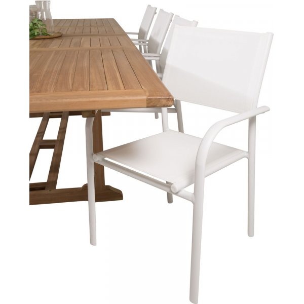 Bjuråker Matgrupp (195x110) - Vit/Natur - 8 Stolar Bjuråker Matgrupp (195x110) - Vit/Natur - 8 Stolar