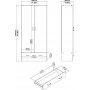 Space garderob vit 80 cm bred med 170,5 cm h�g