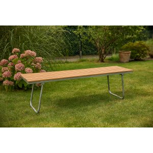Möllan trädgårdsbänk - Teak / Galvaniserat stål Möllan trädgårdsbänk - Teak / Galvaniserat stål