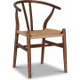 Matstol i valn�t med armst�d, Y-format ryggst�d & fl�tad sits � Yngvald