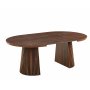 Crossby runt matbord f�rl�ngningsbart �120-200 cm - Valn�t