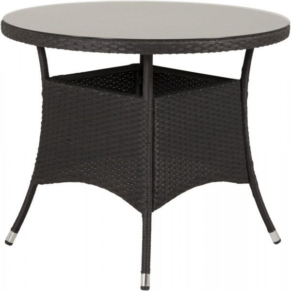 Frubol matbord runt � Svart