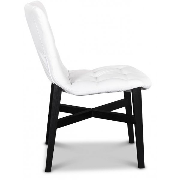 Indie 600 matstol vitt konstl�der