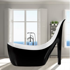 Badekarsko til damer 180 cm | Eksklusivt design | Støbejern Badekarsko til damer 180 cm | Eksklusivt design | Støbejern