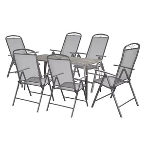 Läs mer om Matgrupp Navassa - 6 stolar - Utematgrupper, Utemöbelgrupper, Utemöbler
