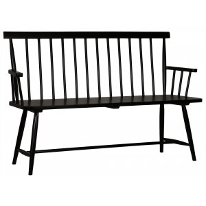 Pinnsoffa Karl Svart - 138 cm