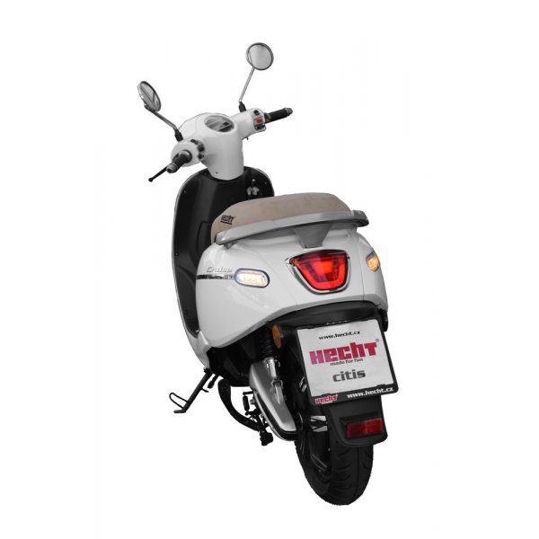 Elmoped 3000 W - Vit + Reflexsele Elmoped 3000 W - Vit + Reflexsele