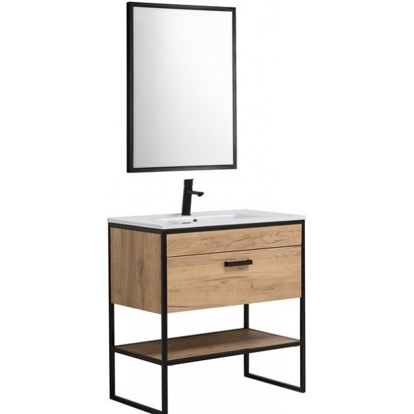 Badrumsmbler Brooklin 80 cm - Tvttstll med spegel