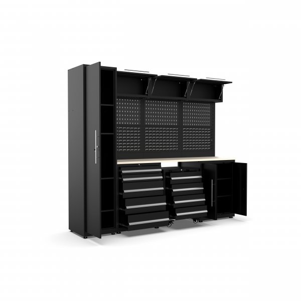 Garageninnenraum | Komplettes Aufbewahrungssystem | Extra hoch