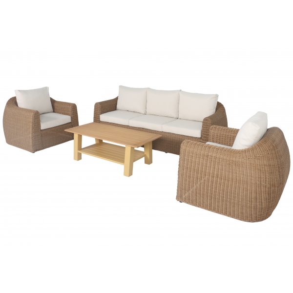 Malibu XL Loungegrupp - Nature / Beige Malibu XL Loungegrupp - Nature / Beige