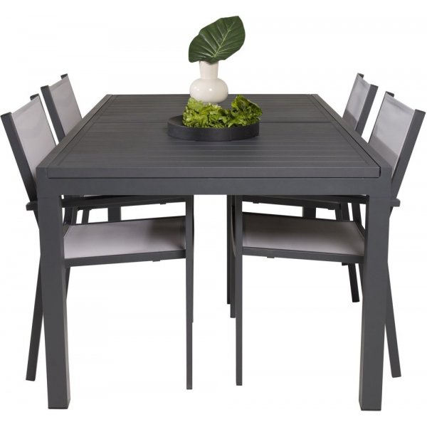 Holma Matgrupp (160x100) - Svart - 4 Stolar Holma Matgrupp (160x100) - Svart - 4 Stolar