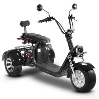 Trehjulet Elscooter - Sort 2000W