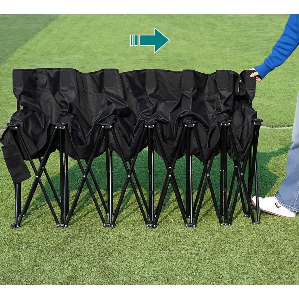 Hopf�llbar campingb�nk � plats f�r 6 personer