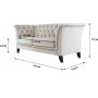 Soffa 2-sits chesterfield bl� - Milton