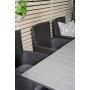 Prssebo Matgrupp (160x100) - Svart/Gr - 6 Stolar