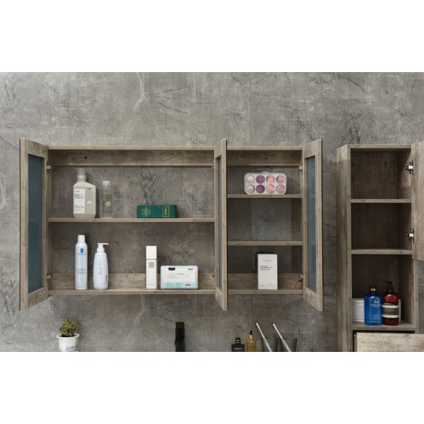 Kylpyhuonekalusteet Barcelona 120 cm - Betonijäljitelmä + 2.00 x Kylpyhuoneen koukku Kylpyhuonekalusteet Barcelona 120 cm - Betonijäljitelmä + 2.00 x Kylpyhuoneen koukku