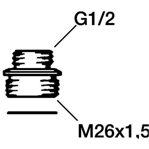 FM Mattsson Övergångsnippel Krom - 2723-0000 FM Mattsson Övergångsnippel Krom - 2723-0000