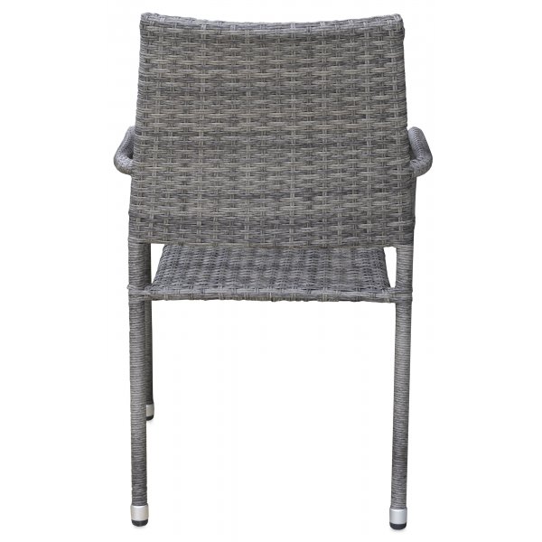 Ida pinottava ulkotuoli harmaata synteettistä rottinkia Ida pinottava ulkotuoli harmaata synteettistä rottinkia