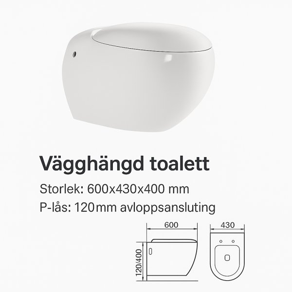 Seinälle kiinnitettävä wc-istuin Seinälle kiinnitettävä wc-istuin