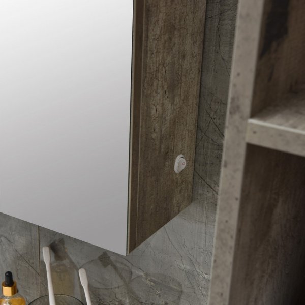 Kylpyhuonekalusteet Barcelona 120 cm - Betonijäljitelmä + 2.00 x Kylpyhuoneen koukku Kylpyhuonekalusteet Barcelona 120 cm - Betonijäljitelmä + 2.00 x Kylpyhuoneen koukku