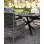 Utebord Scottsdale Ø112 cm - svartlaserad furu Utebord Scottsdale Ø112 cm - svartlaserad furu