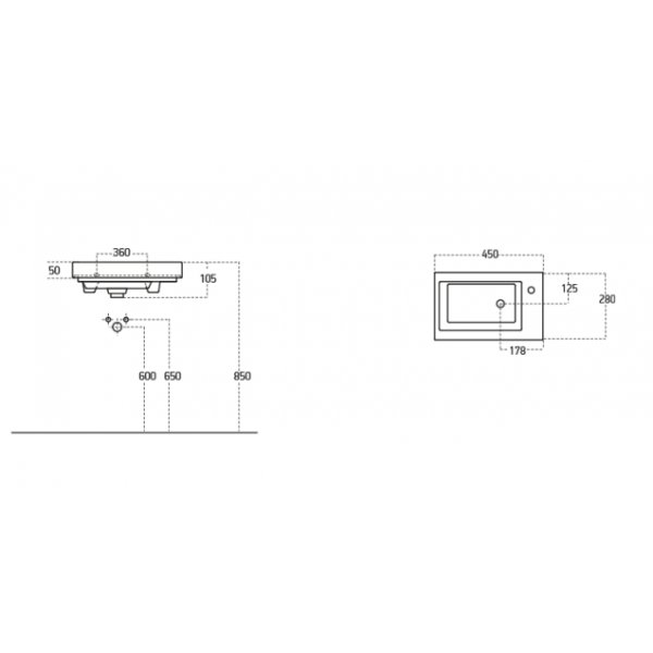 Luxus Badrumsmöbler 45 cm - paket Luxus Badrumsmöbler 45 cm - paket