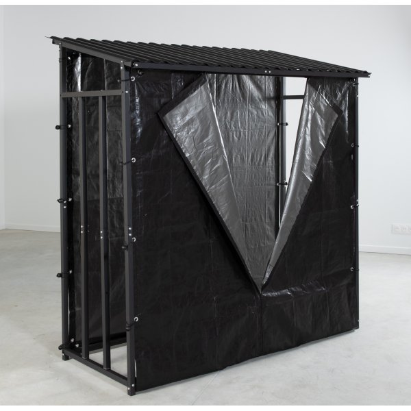 Puuvaja Tukeva PE-peitteellä - Musta 190 cm Puuvaja Tukeva PE-peitteellä - Musta 190 cm