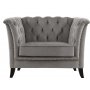 1 Fåtölj chesterfield grå - Henry