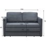 2-sits b�ddsoffa Mind - 139 cm - antracit