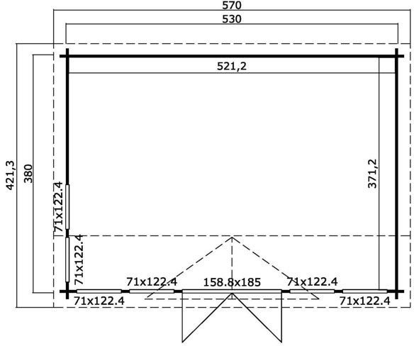 Attefallshus Åke - 20 m² Attefallshus Åke - 20 m²