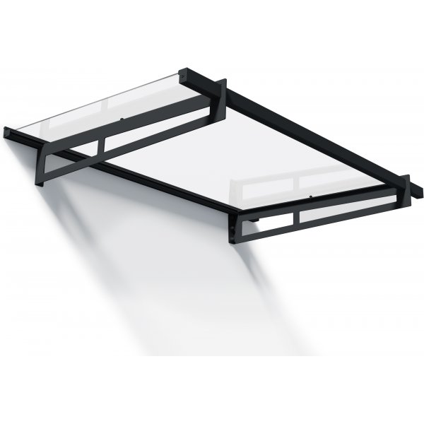 Canopia Bremen Entrétak 0,9 x 1,5 - Grå/klarglas Canopia Bremen Entrétak 0,9 x 1,5 - Grå/klarglas