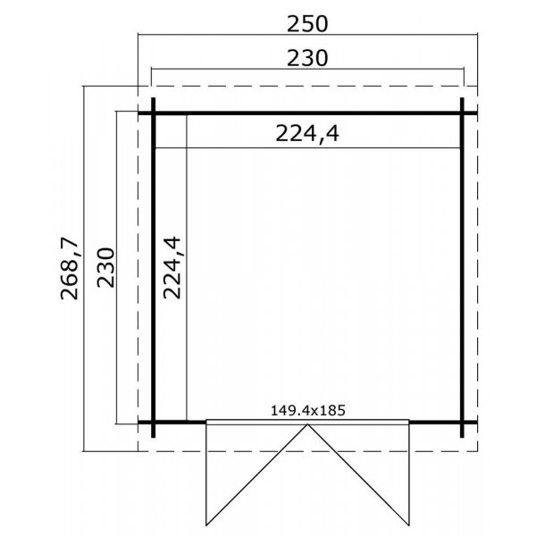 Förråd Gudrun B - 5,3 m² Förråd Gudrun B - 5,3 m²