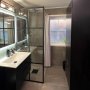 Suihkusein� 80x210cm | 6 mm turvalasi | Mustat profiilit