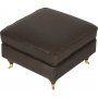 Fotpall i vintagebrunt konstl�der - Howard watford