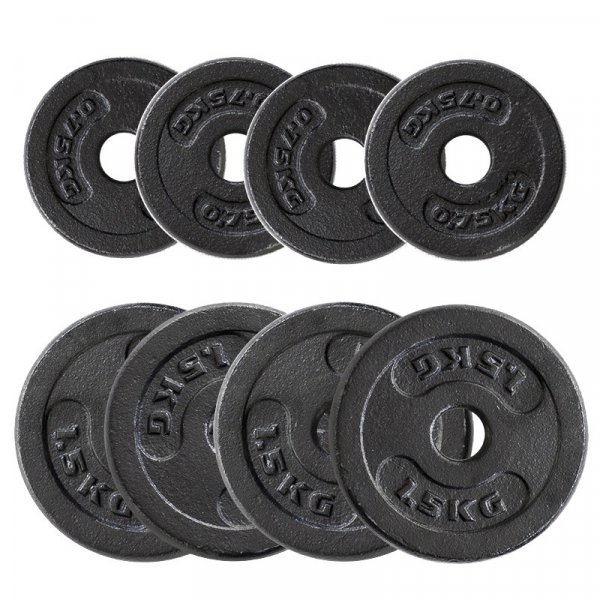 Hantelset - Helsvart - 20 kg Hantelset - Helsvart - 20 kg