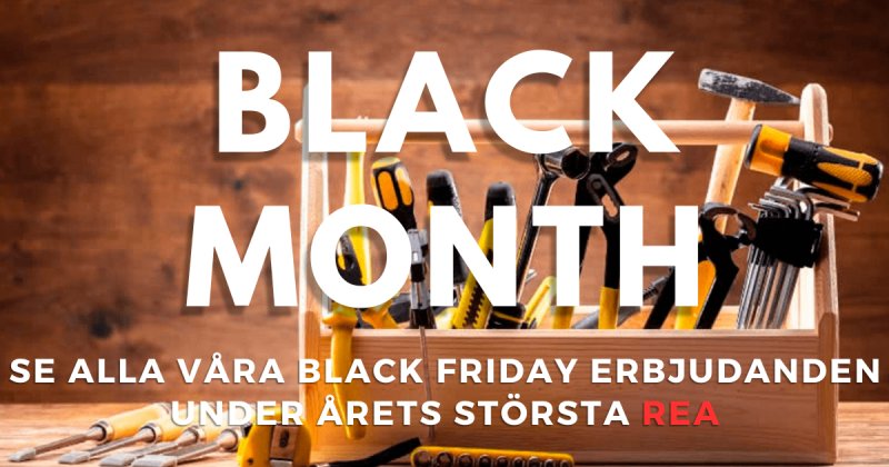 Black Month - Black Friday erbjudanden Black Month - Black Friday erbjudanden