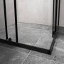 Duschh�rna 80x190cm | Skjutd�rr | Modern design | Svart