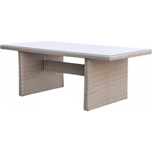Gartentisch - Hampton | künstliches Rattan | 200x100cm + Reinigungsspray für Gartenmöbel Gartentisch - Hampton | künstliches Rattan | 200x100cm + Reinigungsspray für Gartenmöbel