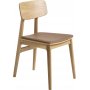 Matstol Oljad Ek med Brun sits PU - Kleppen Matstol Oljad Ek med Brun sits PU - Kleppen